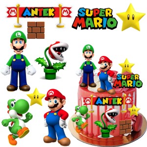 Opłatek zestaw postaci Mario + Napis