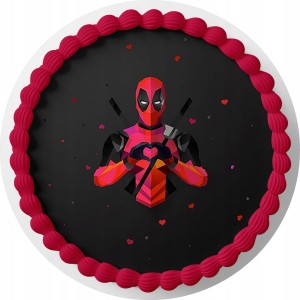 OPŁATEK NA TORT Deadpool + GRATIS TEKST IMIĘ
