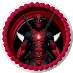 OPŁATEK NA TORT Deadpool + GRATIS TEKST IMIĘ