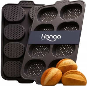 Forma do Pieczenia Bułek Blacha Perforowana Non-Stick 8 Miejsc 