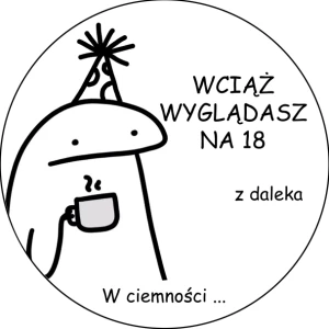 Opłatek Cukrowy na tort na 20 30 40 Urodziny 