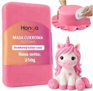 Masa Cukrowa Lukier Plastyczny Różowy 250G