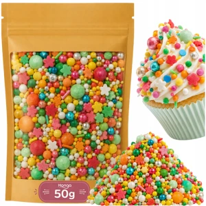 Posypka Cukrowa na Tort Kolorowa 50g
